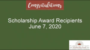 2020 Scholarship Awards Ceremony (Student Pictures)