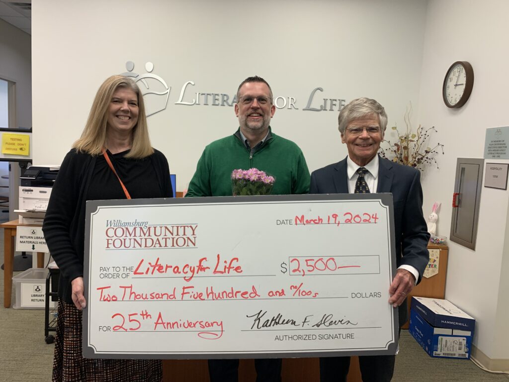 Literacy for Life Receives March Surprise Grant