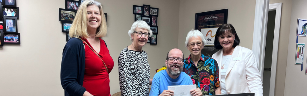 The Arc of Greater Williamsburg awarded surprise grant by Williamsburg Community Foundation as part of 25th Anniversary celebration